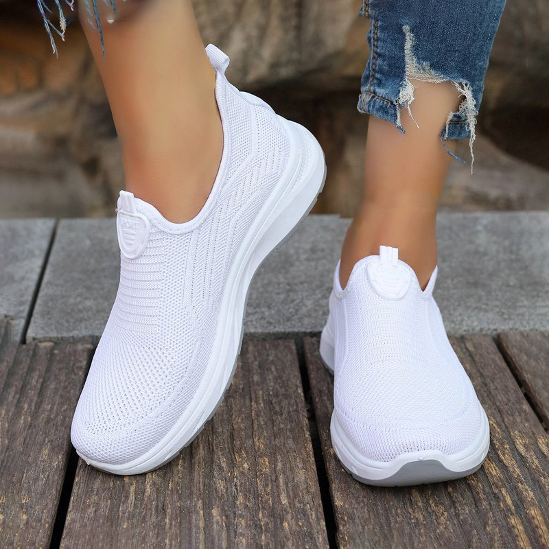 Breathable Mesh Athletic Shoes - Lässige Slip-On-Sportschuhe für Damen, atmungsaktives Mesh,
