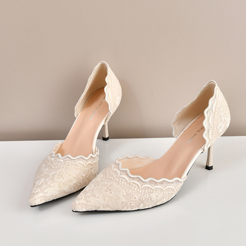 Women'S Shoes - Spitze High Heels mit Spitze für
