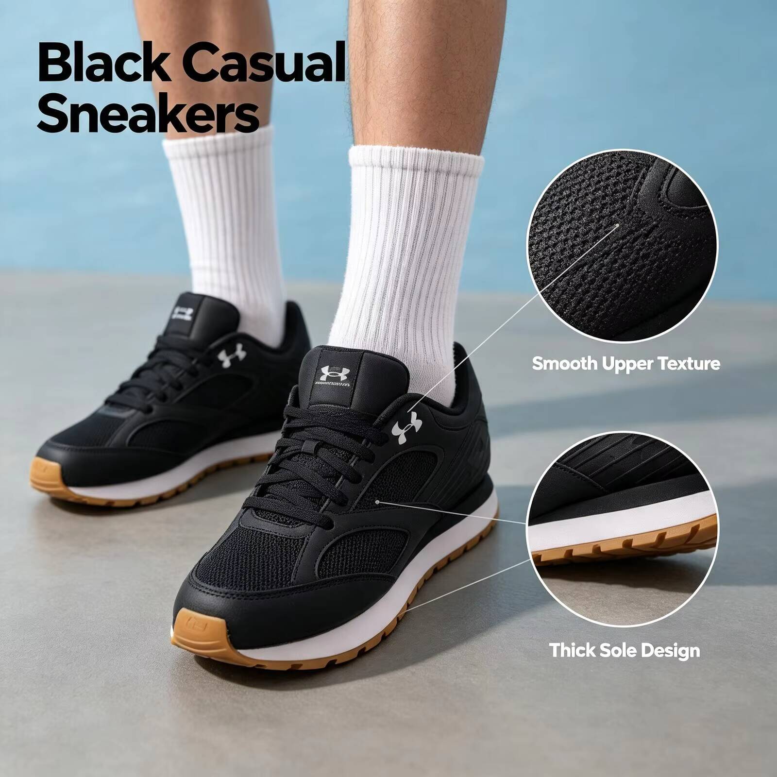 Air Cushion Jogger Shoes Men - Neue Under Armour Jogger Minimalistische, vielseitige,