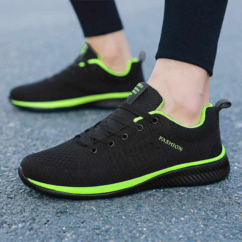 Knit Fabric Lace Up Sneakers - Maedef Sportschuhe für Männer Schuhe Turnschuhe