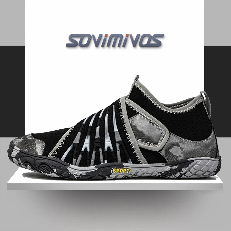 Wide Toe Box Running Sneakers - Barfußschuhe für Herren, Zero Drop, minimalistisch,