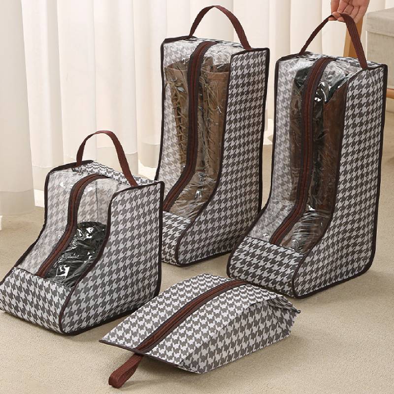 Women'S Shoes - Hohe Stiefel-Aufbewahrungstaschen mit transparentem PVC-Fenster, atmungsaktiver,