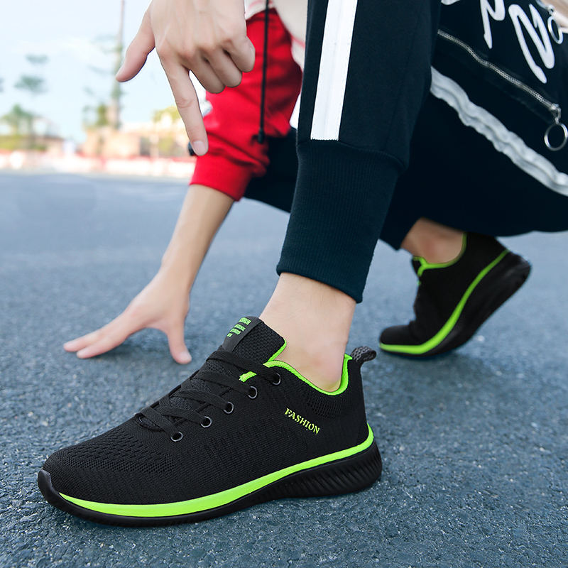 Maedef Sportschuhe für Männer  – Knit Fabric Lace Up Sneakers Bewertung und Preis