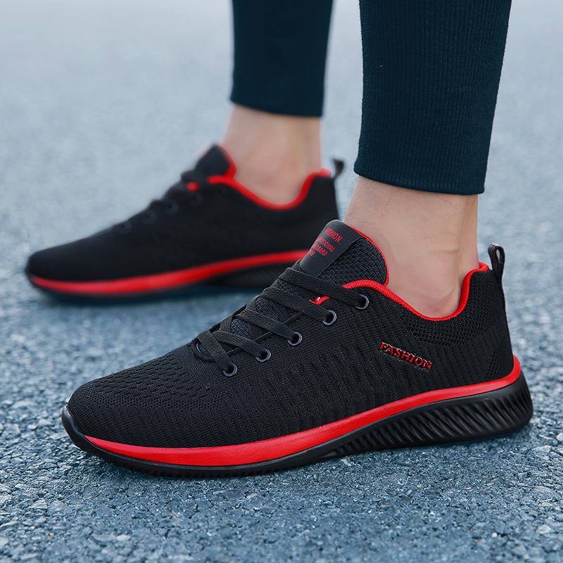Maedef Sportschuhe für Männer  – Knit Fabric Lace Up Sneakers Bewertung und Preis