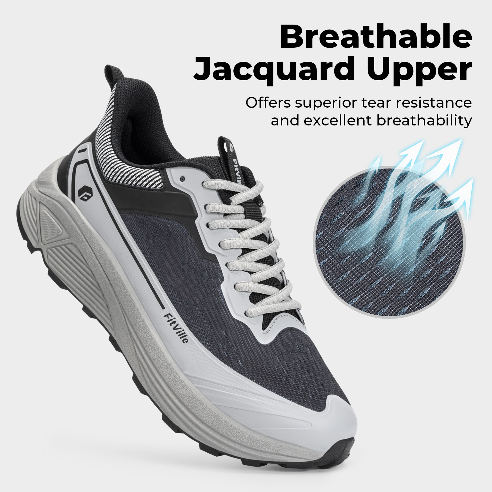 FitVille Wide Sportschuhe, ver – Anti Slip Trail Running Sneakers Bewertung und Preis