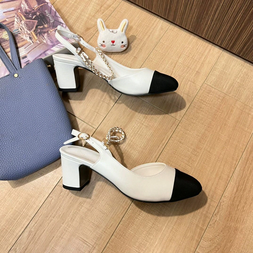 Damen Slingback Pumps Zweifarb – Sandals Bewertung und Preis