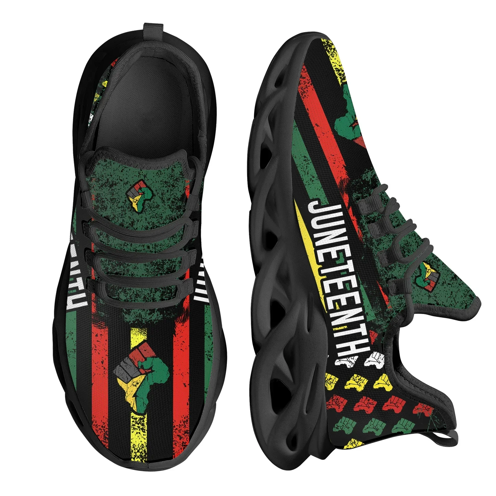 Juneteenth Mesh-Sneaker mit Au – Breathable Mesh Athletic Shoes Bewertung und Preis